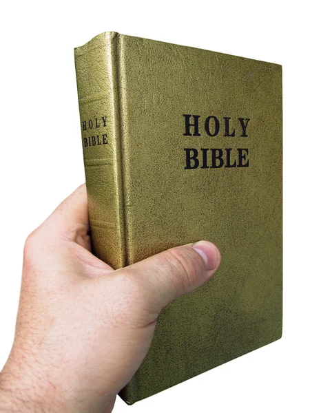 Bíblia na mão — Fotografia de Stock