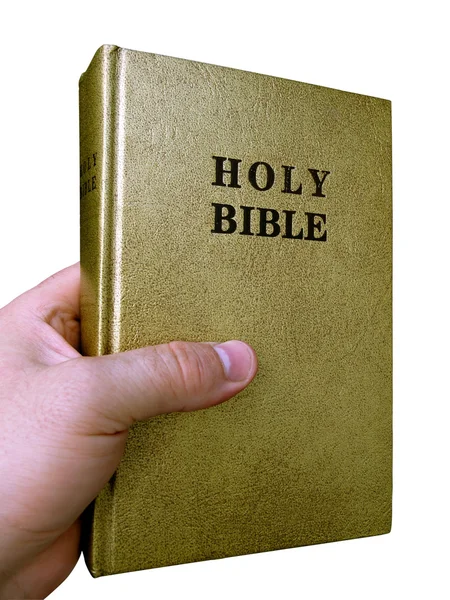 Bible in hand — Stock Photo, Image