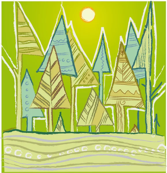 Forest — Stock Vector