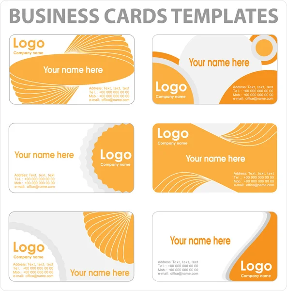 stock vector Business cards templates