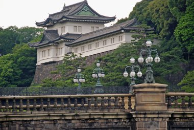 The imperial palace in Tokyo, Japan clipart