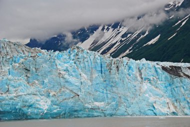 Blue ice in the mountains clipart