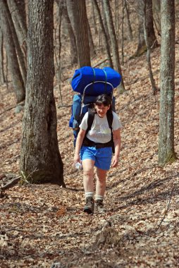 Backpacking in the Smokies clipart