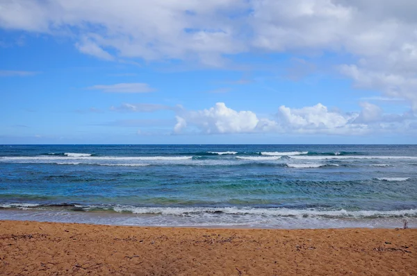 Tropikalnej plaży - niebieski wody i nieba — Zdjęcie stockowe