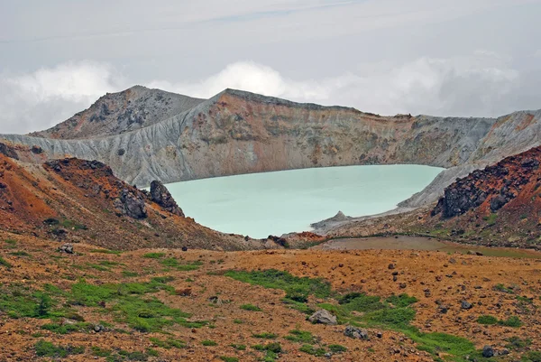 De kusatusu-shirane caldera — Stockfoto