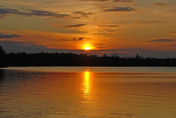 Sonnenuntergang im Kanu-Land — Stockfoto