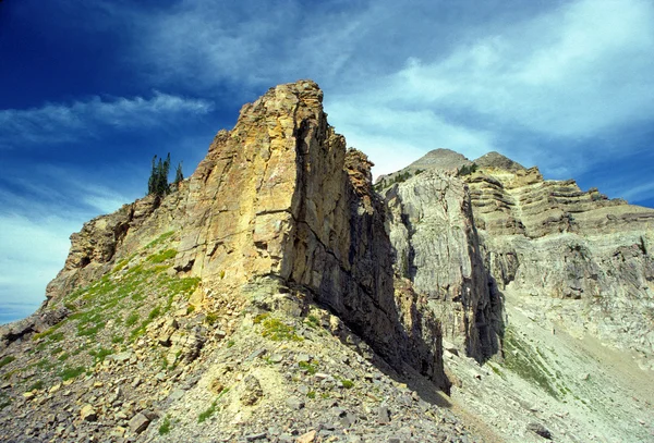 Falésias rochosas dos Grandes Tetons — Fotografia de Stock