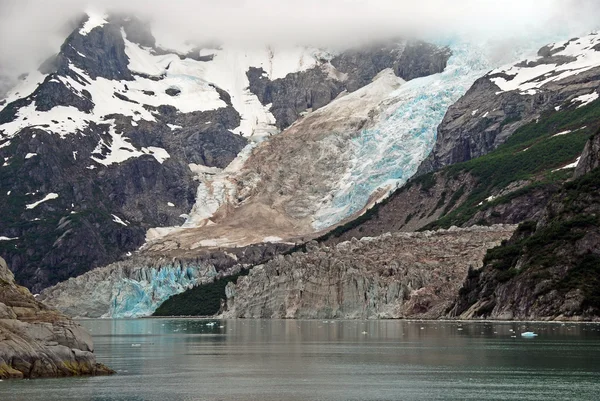 Gletsjer in de mist — Stockfoto