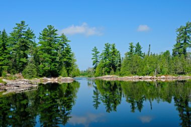 Calm waters in the Quetico clipart