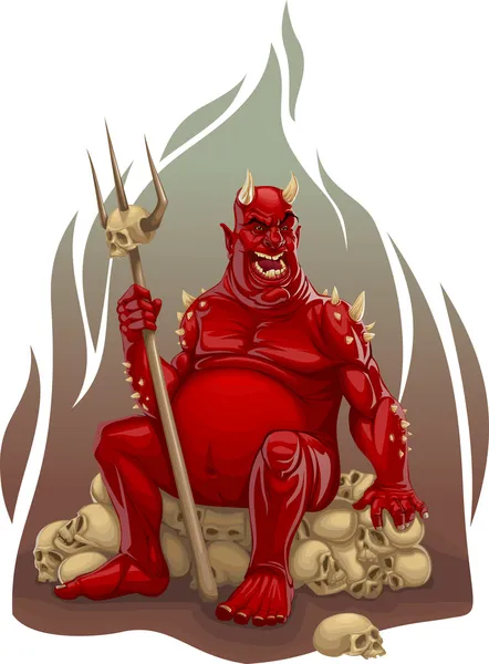 红色恶魔 — 图库矢量图片