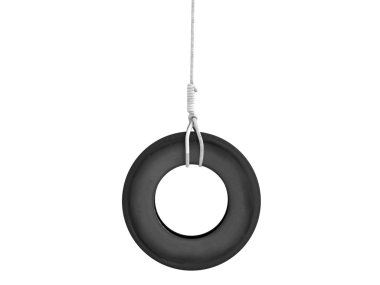 Tire-swing on the rope