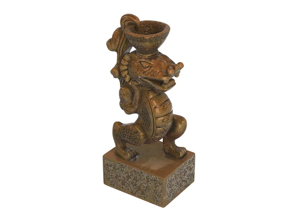 Asiatische Krug-Statuette — Stockfoto