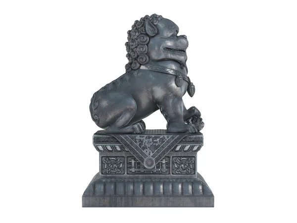 Ασιατικό λιοντάρι αγαλματίδιο — Φωτογραφία Αρχείου