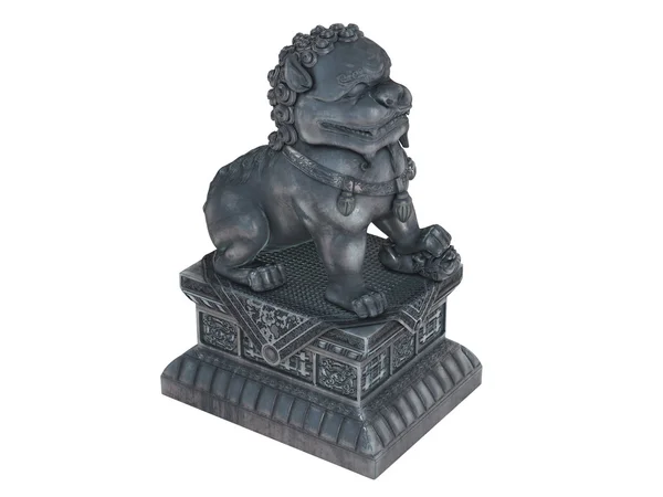 Estatueta de leão asiático — Fotografia de Stock