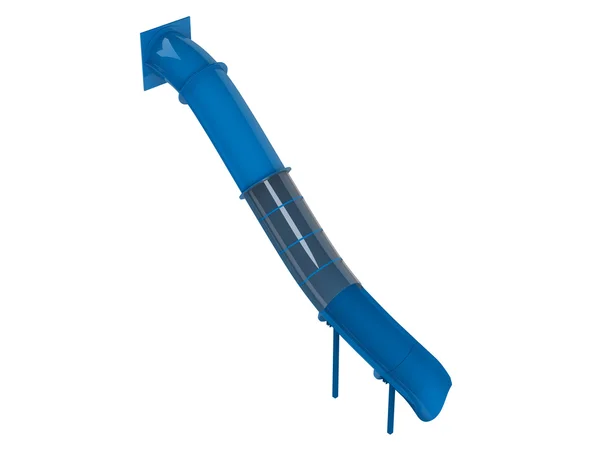 Blaue Wasserrutsche — Stockfoto