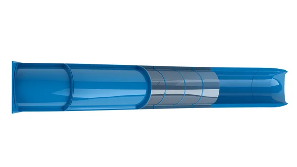 Blaue Wasserrutsche — Stockfoto