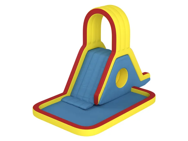 Inflatable children`s slide — Stock Photo, Image