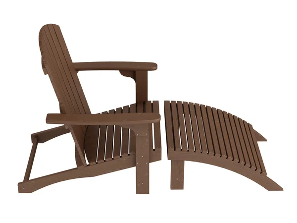 Chaiselongue aus Holz — Stockfoto