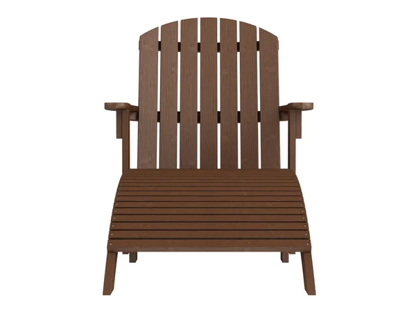 Wooden chaise lounge — Zdjęcie stockowe