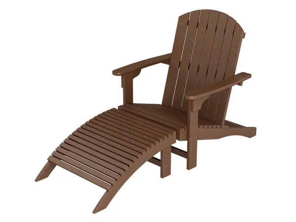 Houten chaise lounge — Stockfoto