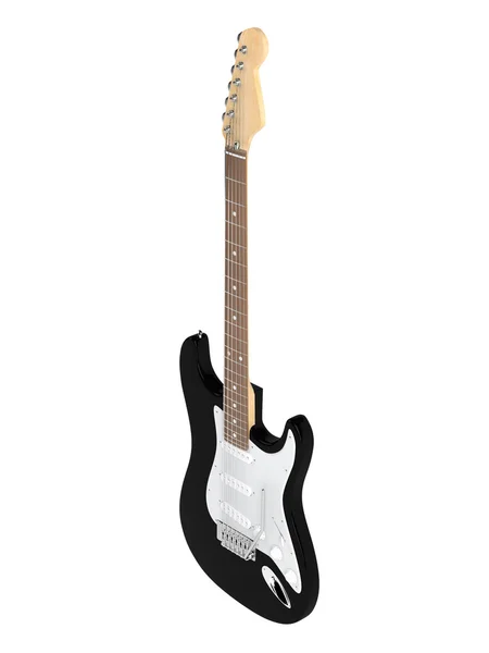 Black electric guitar — Stock Photo, Image