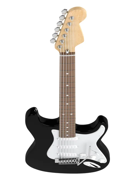 Black electric guitar — Stock Photo, Image