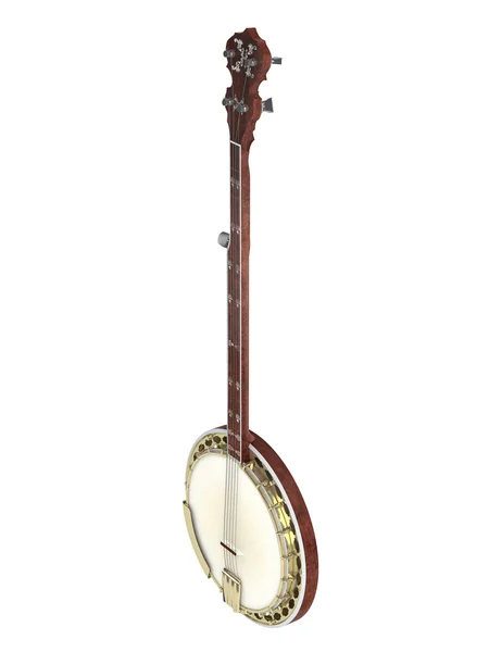 Izolované banjo — Stock fotografie