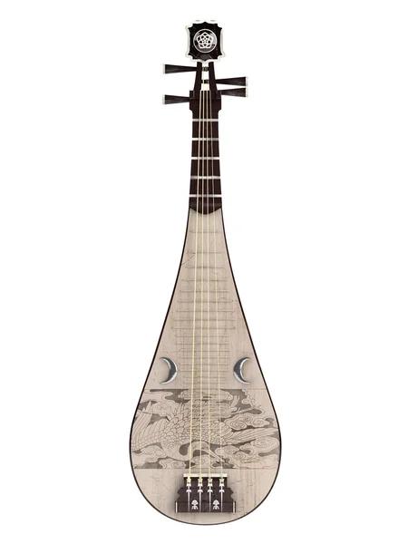 Пипа или китайская гитара — стоковое фото