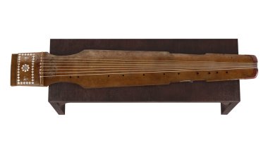 Isolated Guqin clipart