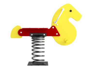 Horse spring toy clipart