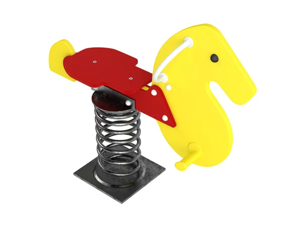 Horse spring toy — Stock Photo, Image