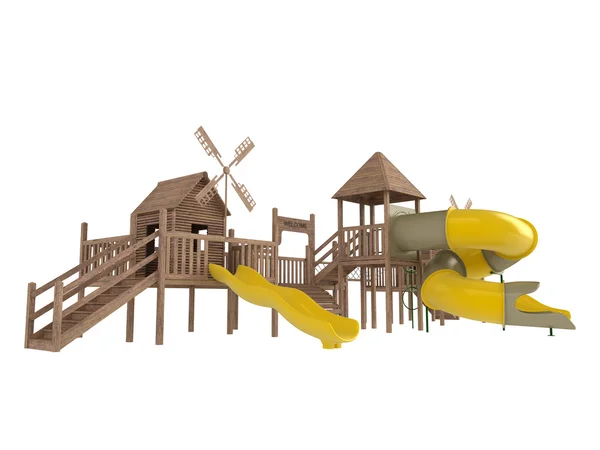 Wooden playground — Stock Photo, Image