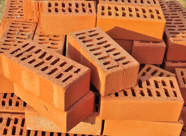 A few red bricks — Stock Photo, Image