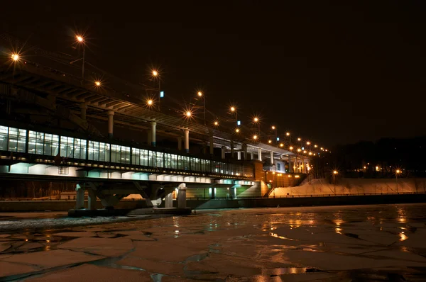 Éjszakai híd — Stock Fotó