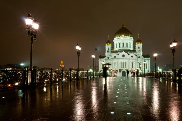 Cathedral of Christ the Savior by night — Stock Photo, Image