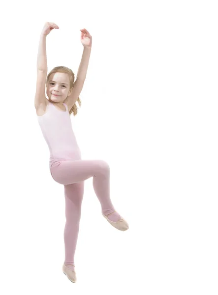 Μικρό κορίτσι επιφάνεια κατάσπαρτος balet — Φωτογραφία Αρχείου