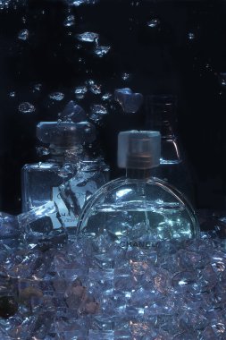 Parfume in Ice and water clipart