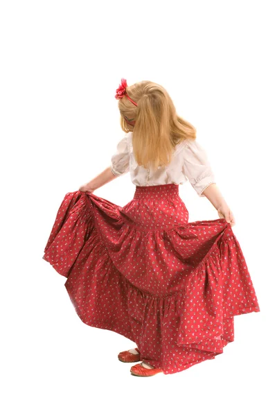 Mała tancerka flamenco — Zdjęcie stockowe