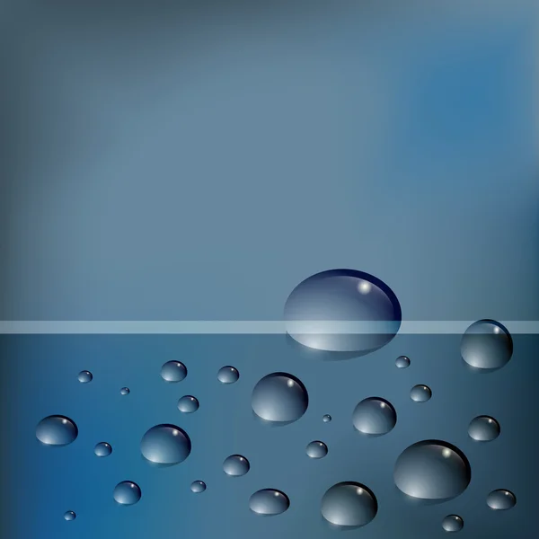 Blue water — Stock Vector