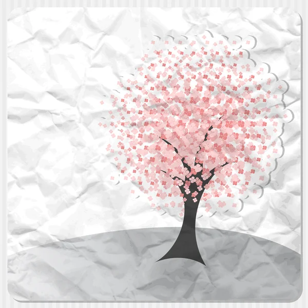 Arbre rose — Image vectorielle