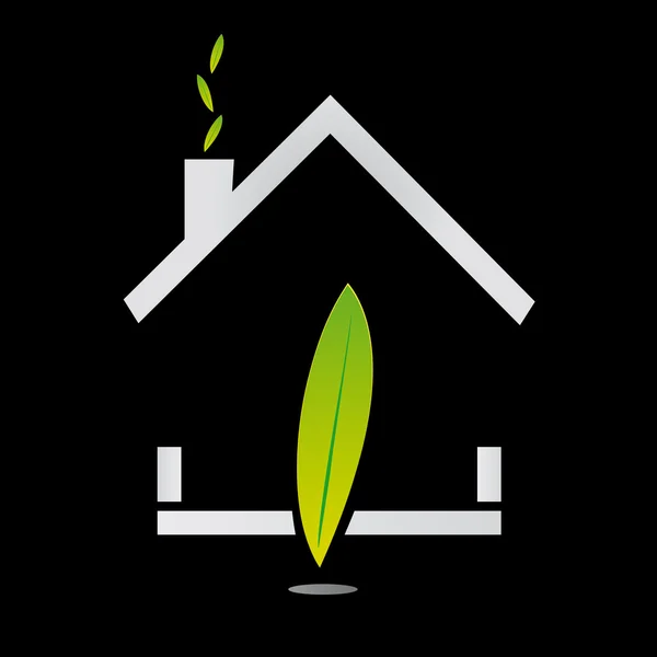 Οικολογικό σπίτι — Διανυσματικό Αρχείο