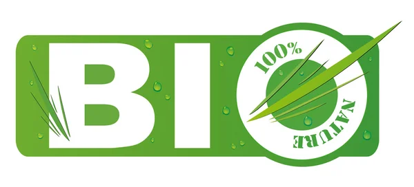 Logotyp biologicznych — Wektor stockowy
