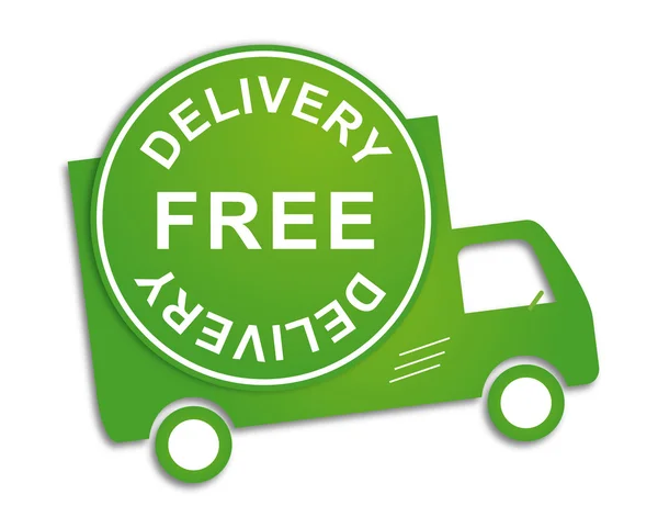 Free delivery truck — Stock Vector