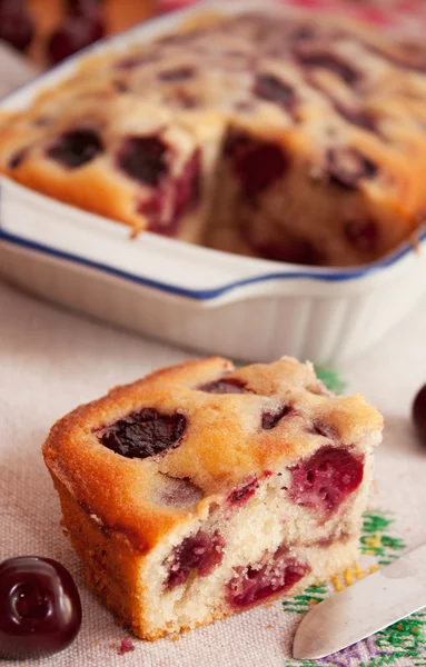 stock image Cherry cake