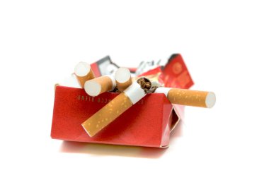 Broken cigarette. No smoking. clipart