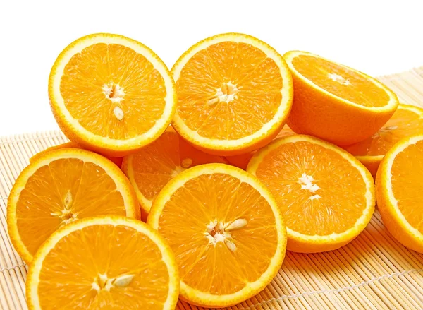Half ripe oranges — Stock Photo, Image