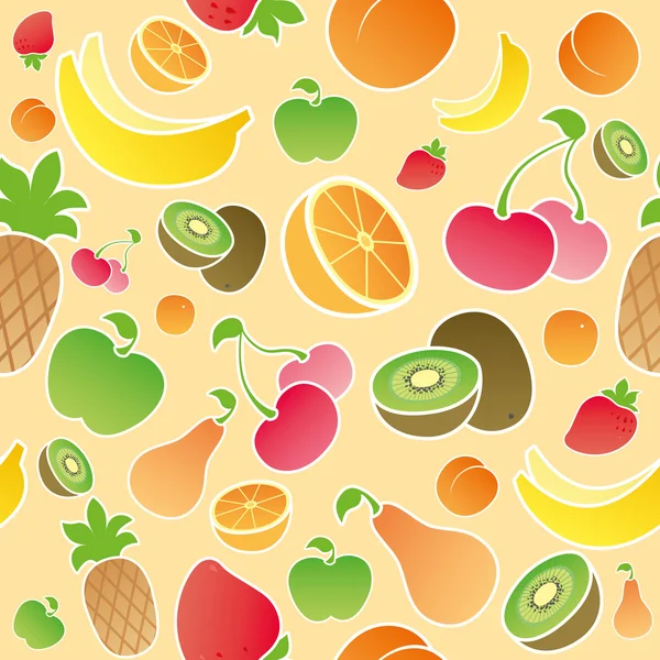 과일과 열매 원활한 — 스톡 벡터