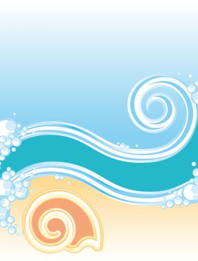 Sea background clipart