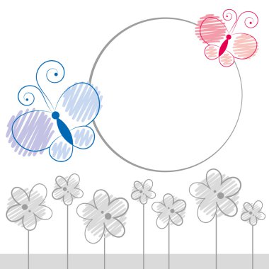 Cartoon butterfly clipart