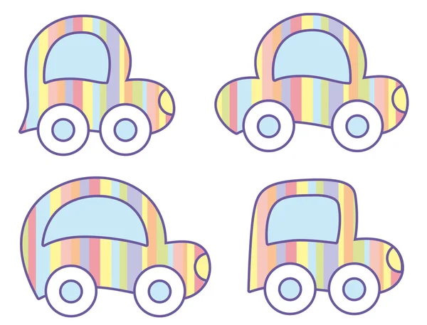 Pastel cars — Stock Vector
